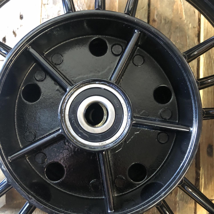 Indian Scout / Scout Sixty rear wheel - powder coated gloss black